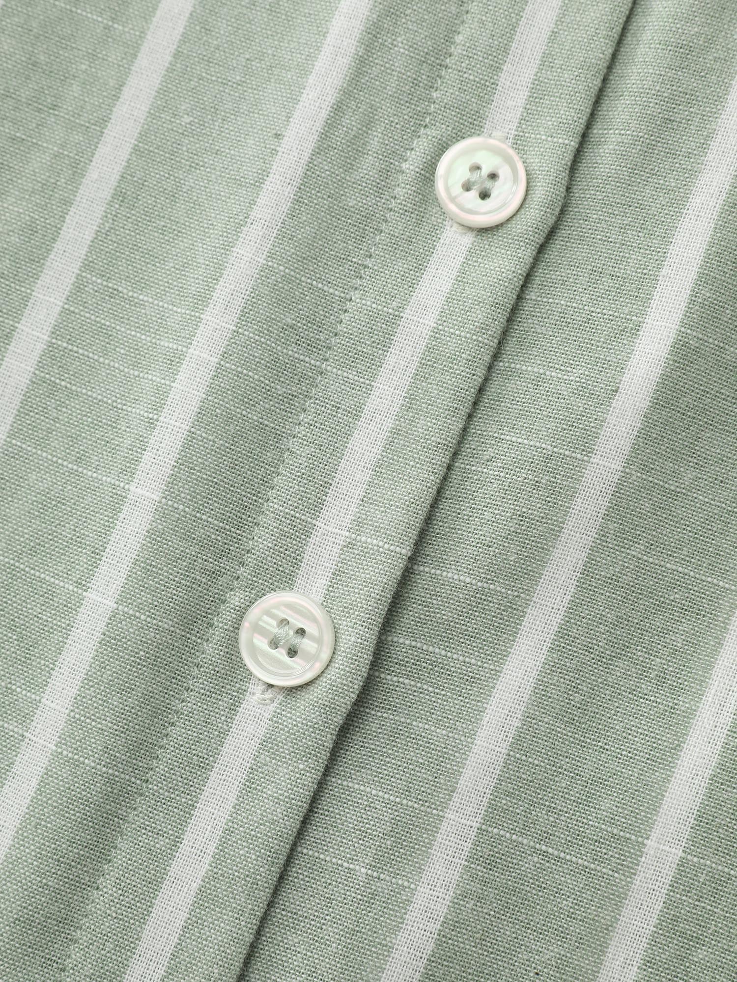 Adjustable Tab Sleeve Button-Down Shirt - Image 6