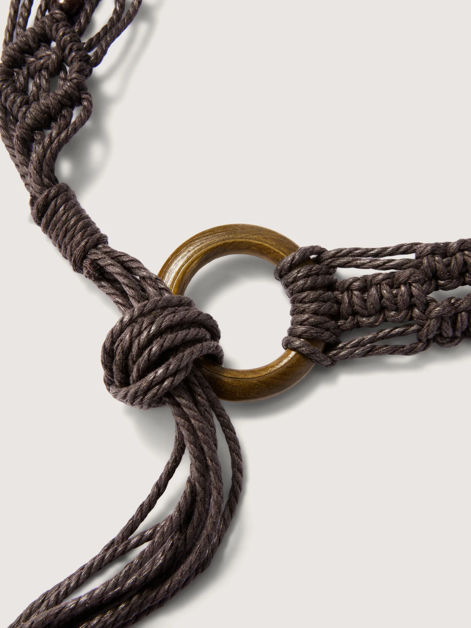 Beaded Braided Rope Belt - Image 3