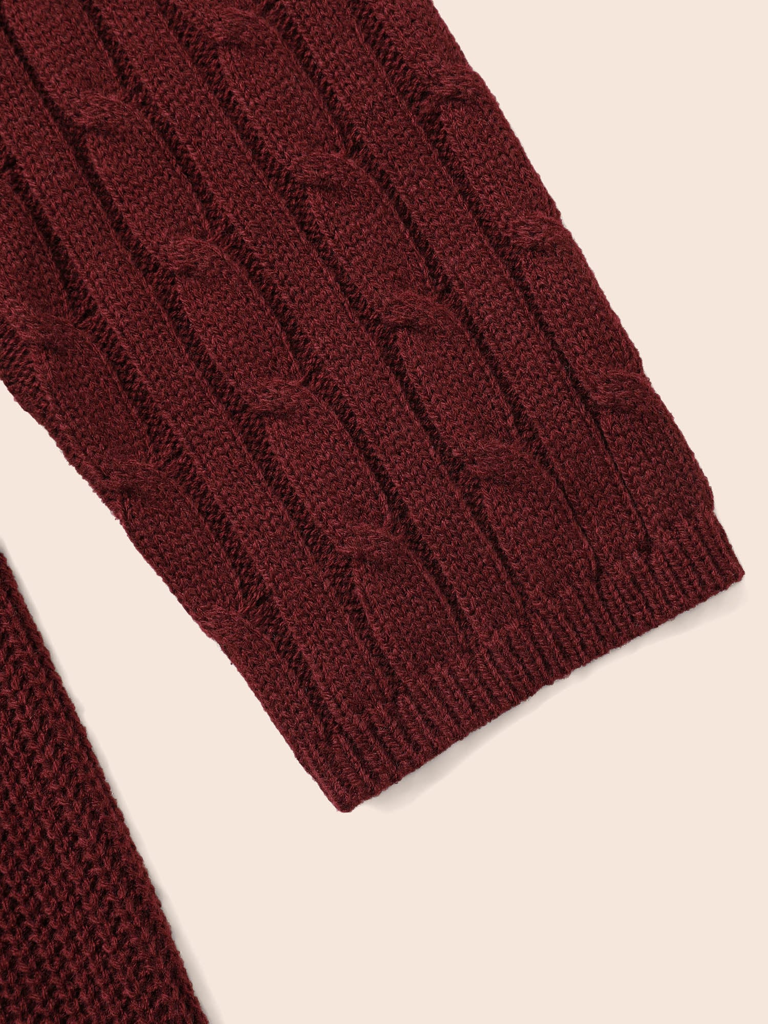 Cable Knit Fit-and-Flare Mini Sweater Dress - Image 17