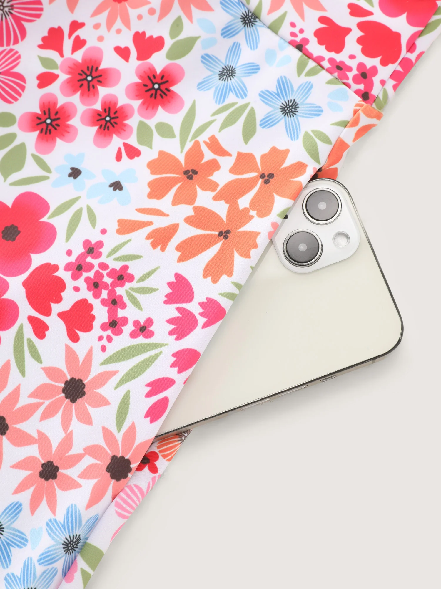 Colorful Floral Print Pockets Flowy Swim Dress - Image 11