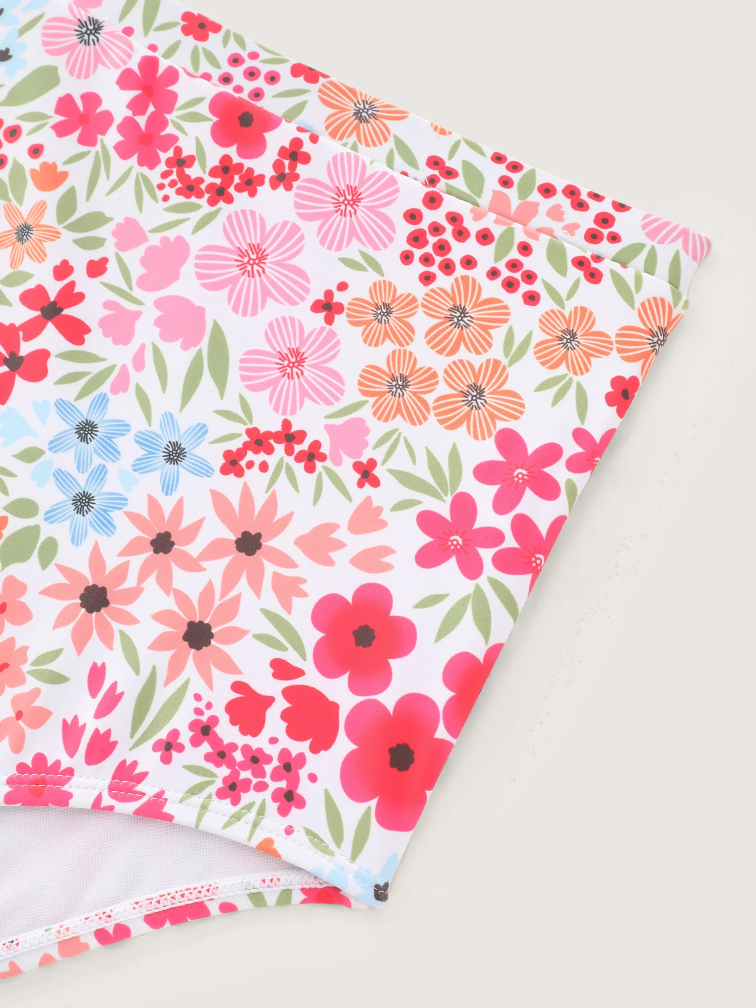 Colorful Floral Print Pockets Flowy Swim Dress - Image 9