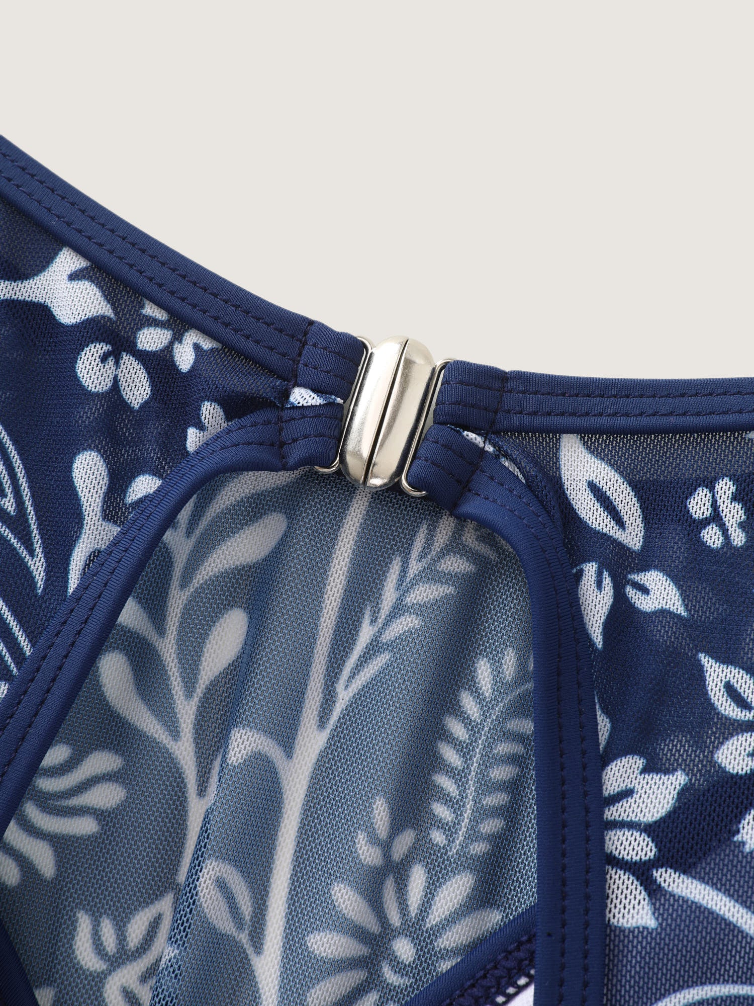 Floral Paisley Print Sheer Swim Dress - Image 7