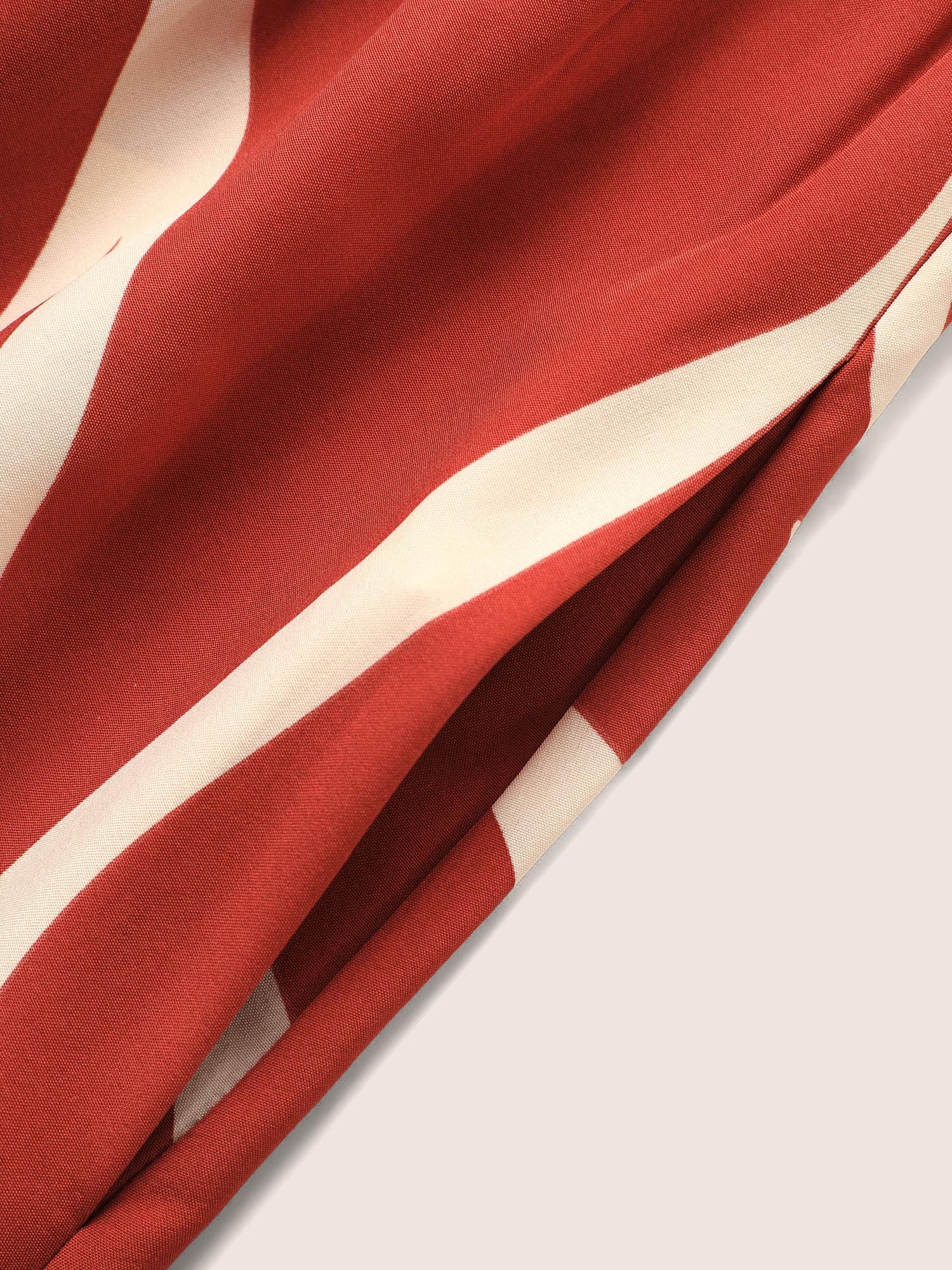 Geometric Surplice Neck Tie Knot Midi Dress - Image 7