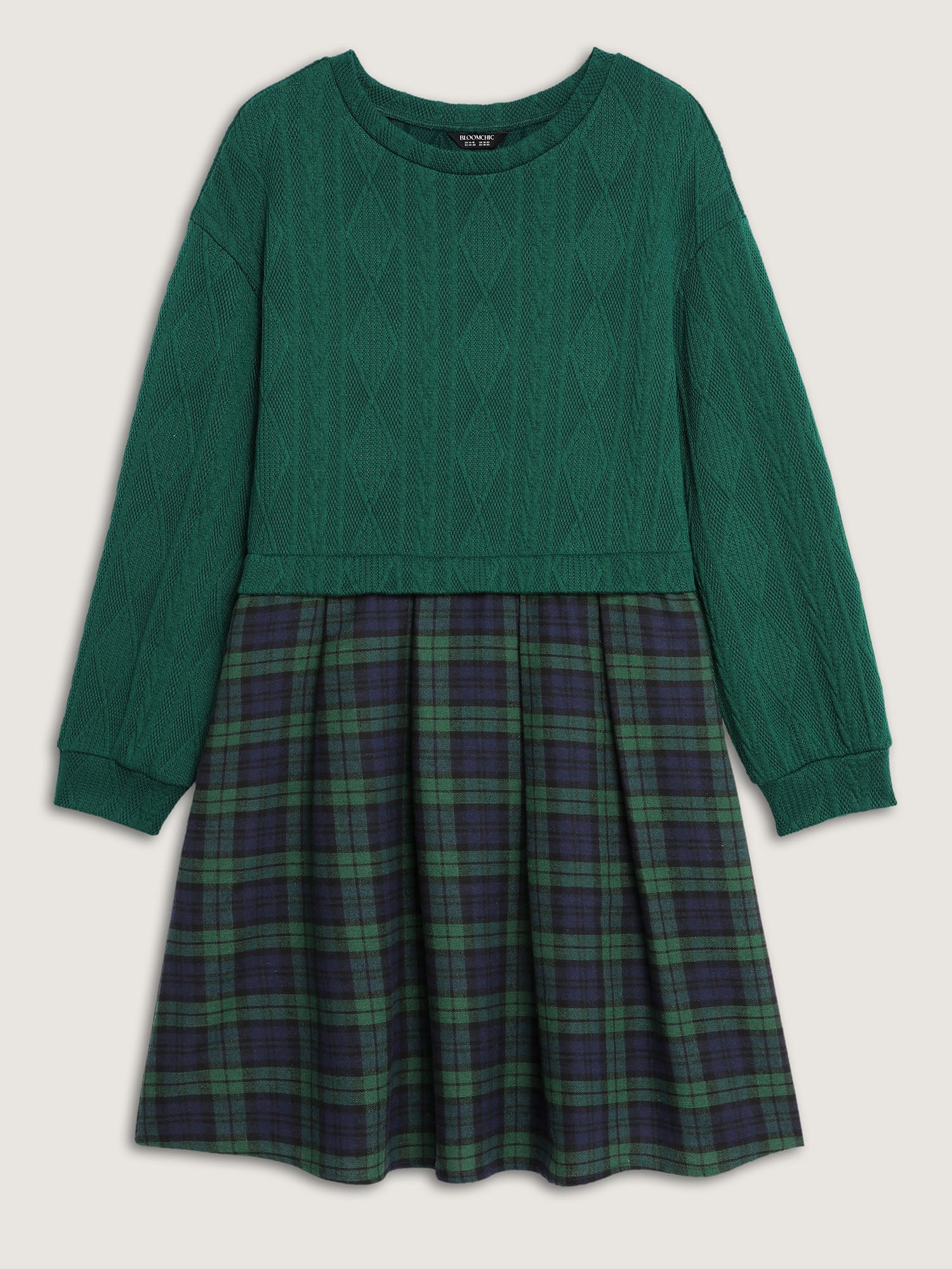 Layered Plaid Pockets Mini Dress - Image 15