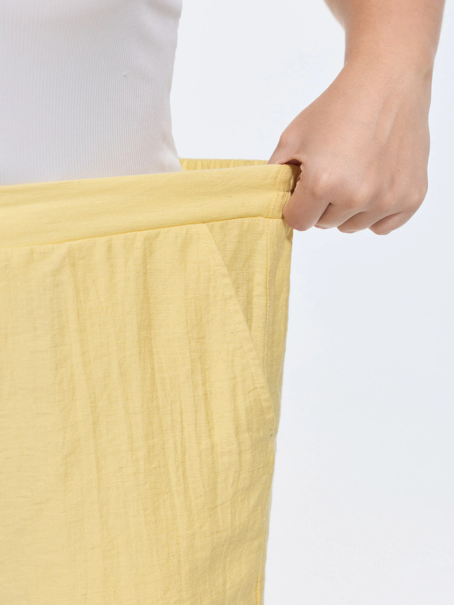 Linen Blend Breezy Wide-Leg Pants - Image 3