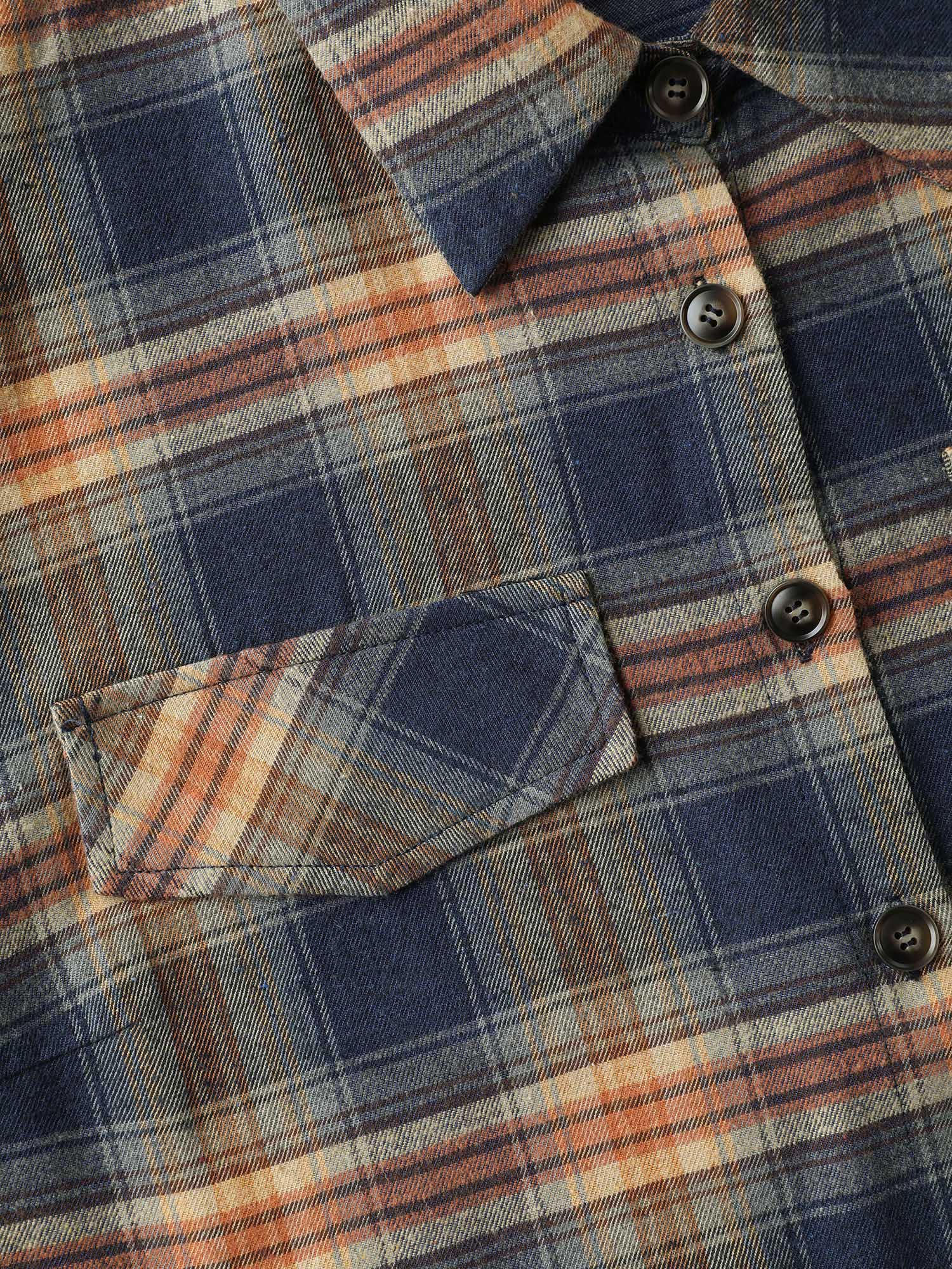 Plaid Print Button Down Shirt - Image 10