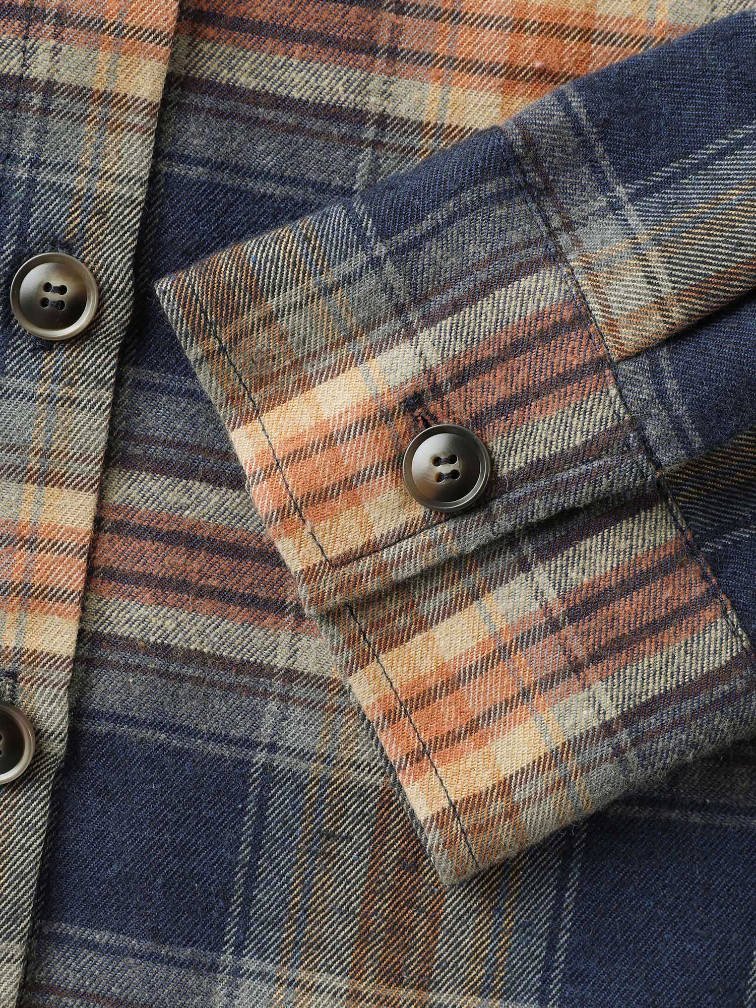 Plaid Print Button Down Shirt - Image 11