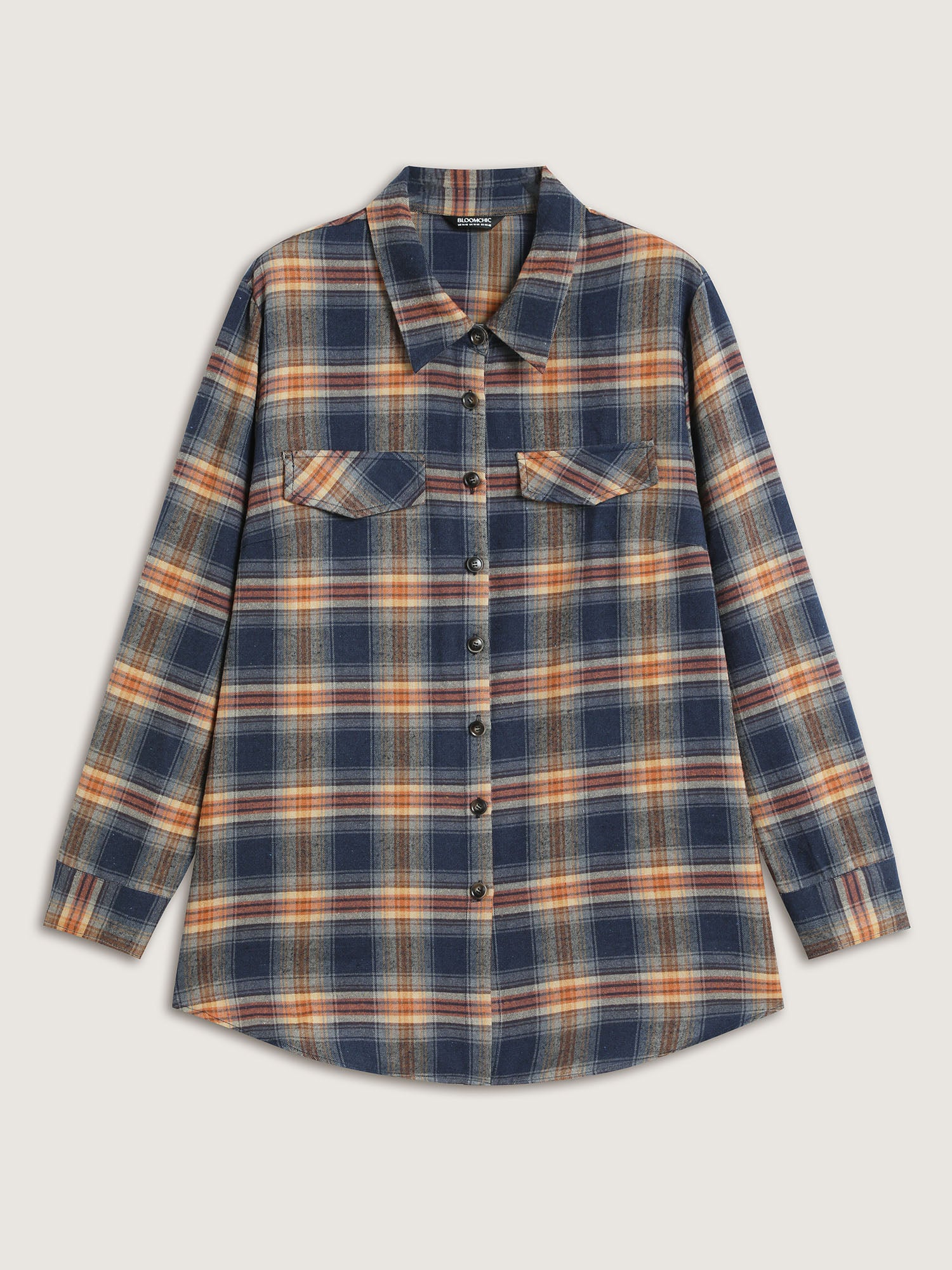 Plaid Print Button Down Shirt - Image 12