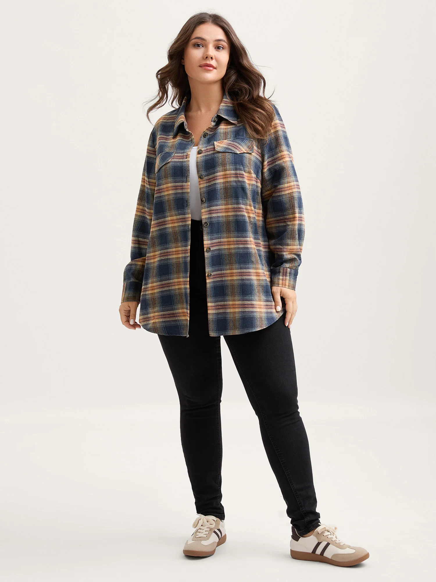 Plaid Print Button Down Shirt - Image 7