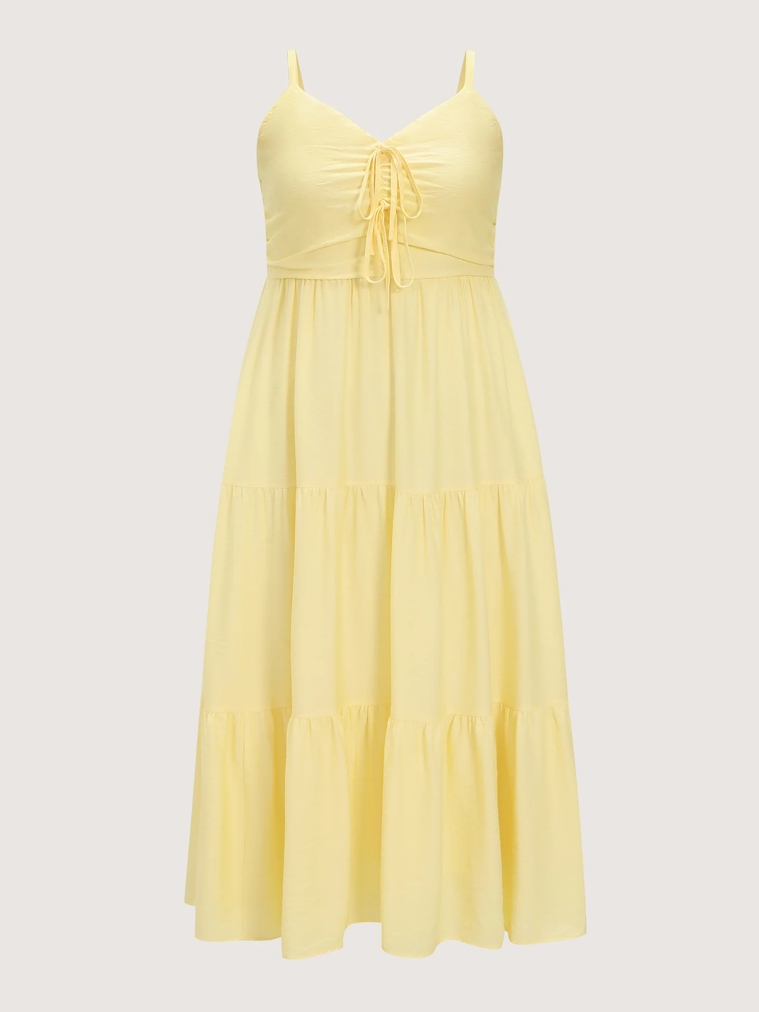 Ruched Bodice Tiered Flowy Maxi Dress - Image 5