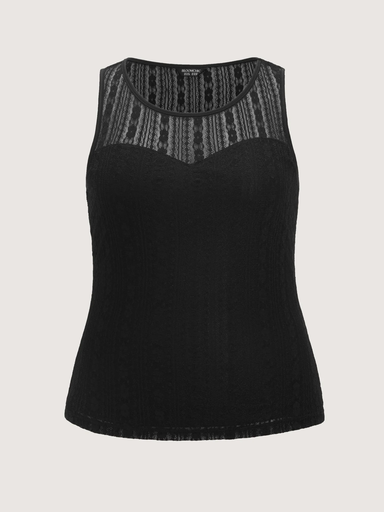 Sheer Floral Lace Layering Tank Top - Image 7
