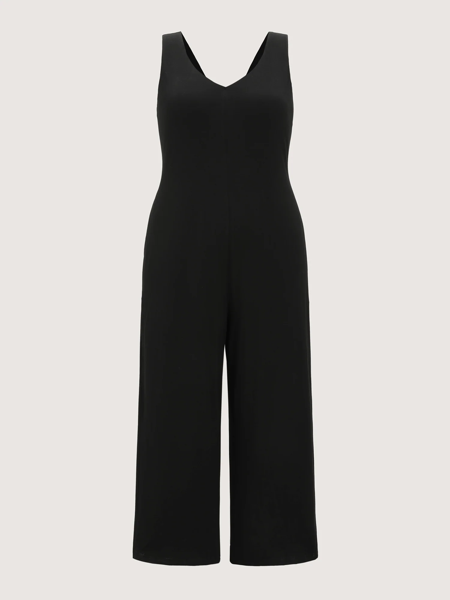 Stretchy Deep Back Neckline Jumpsuit - Image 7
