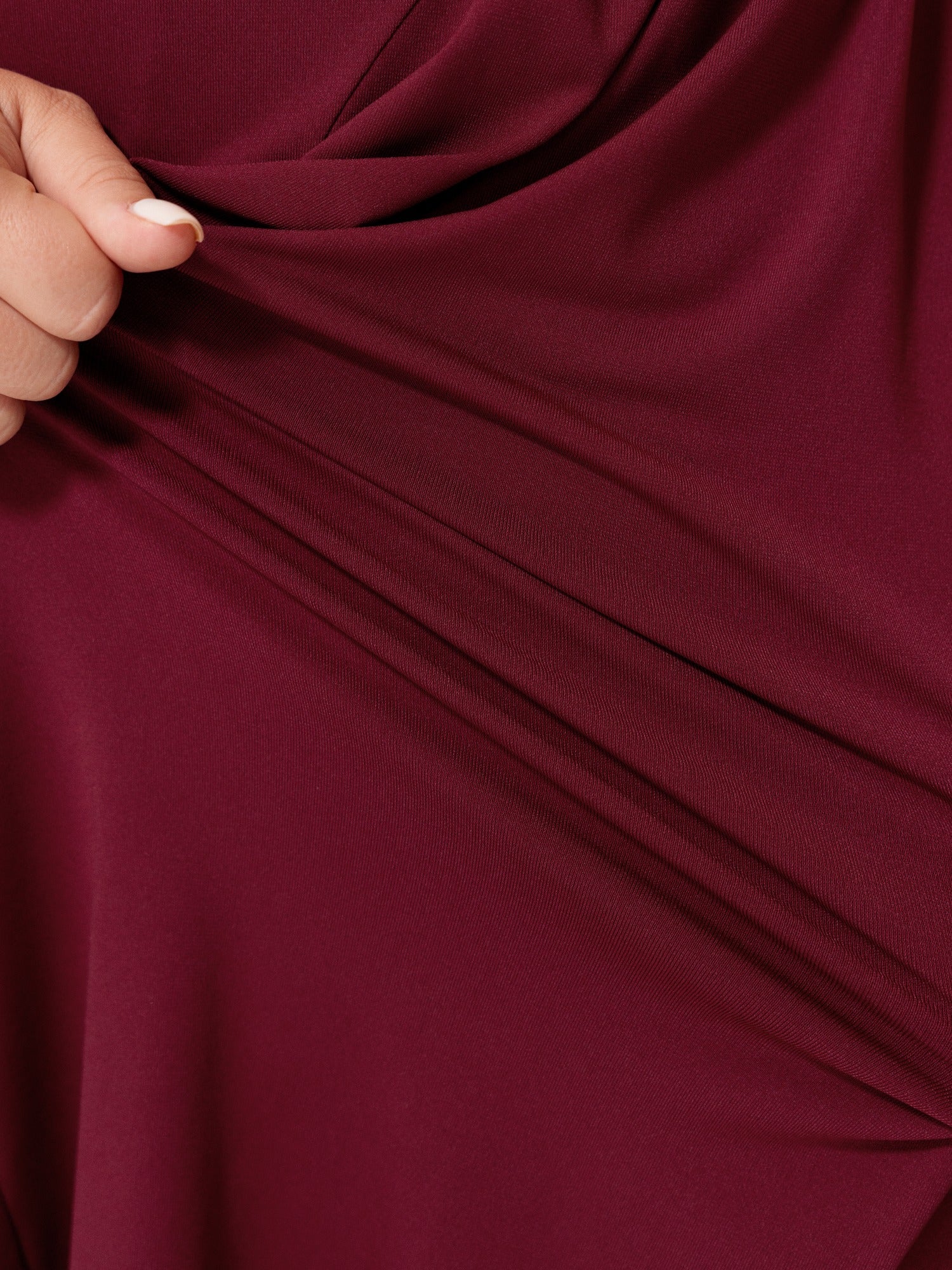 Stretchy Solid Side Ruched Sleeveless Midi Dress - Image 6