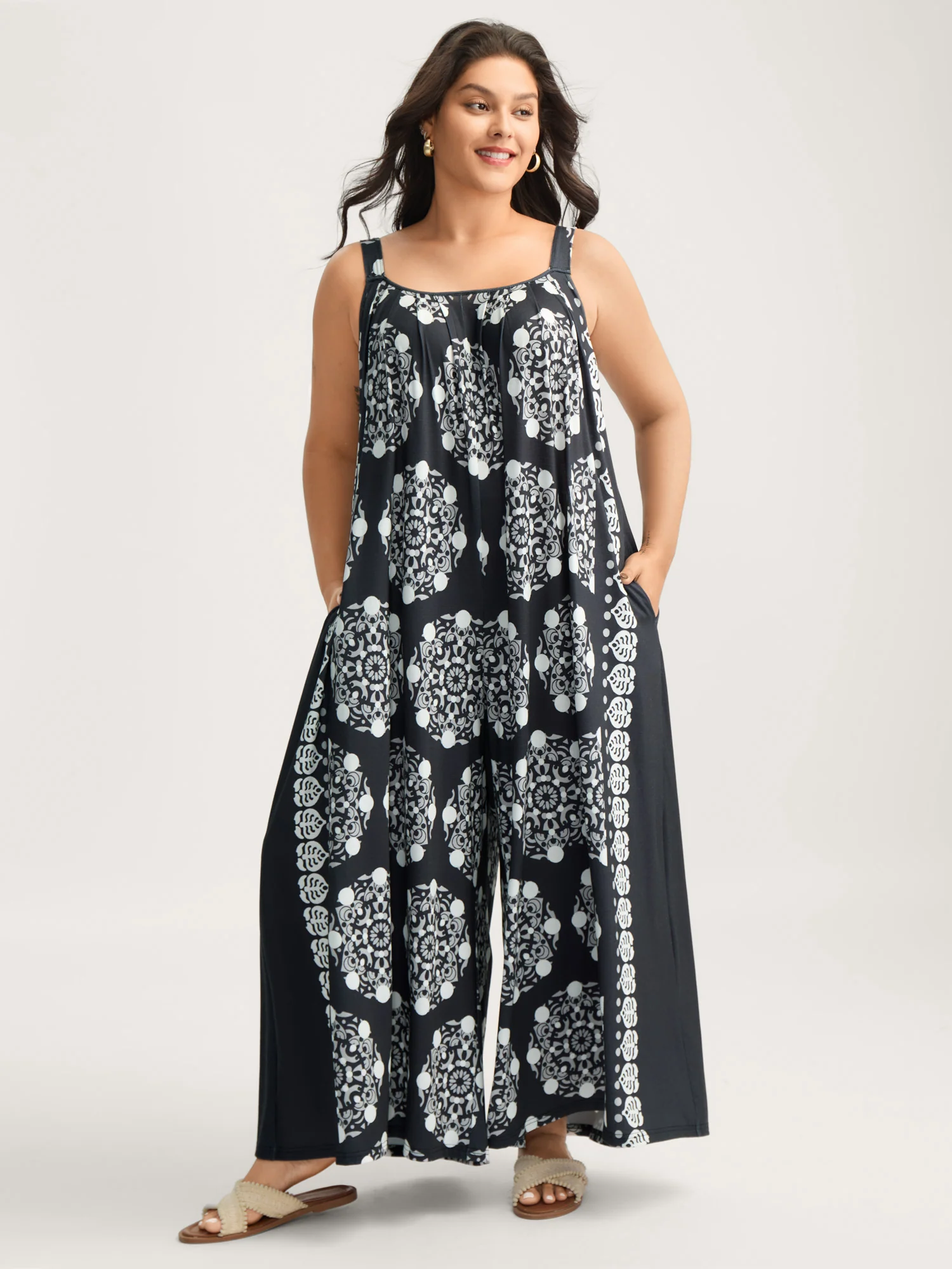 Sunkissed Stretchy Adjustable Strap Jumpsuit - Image 9