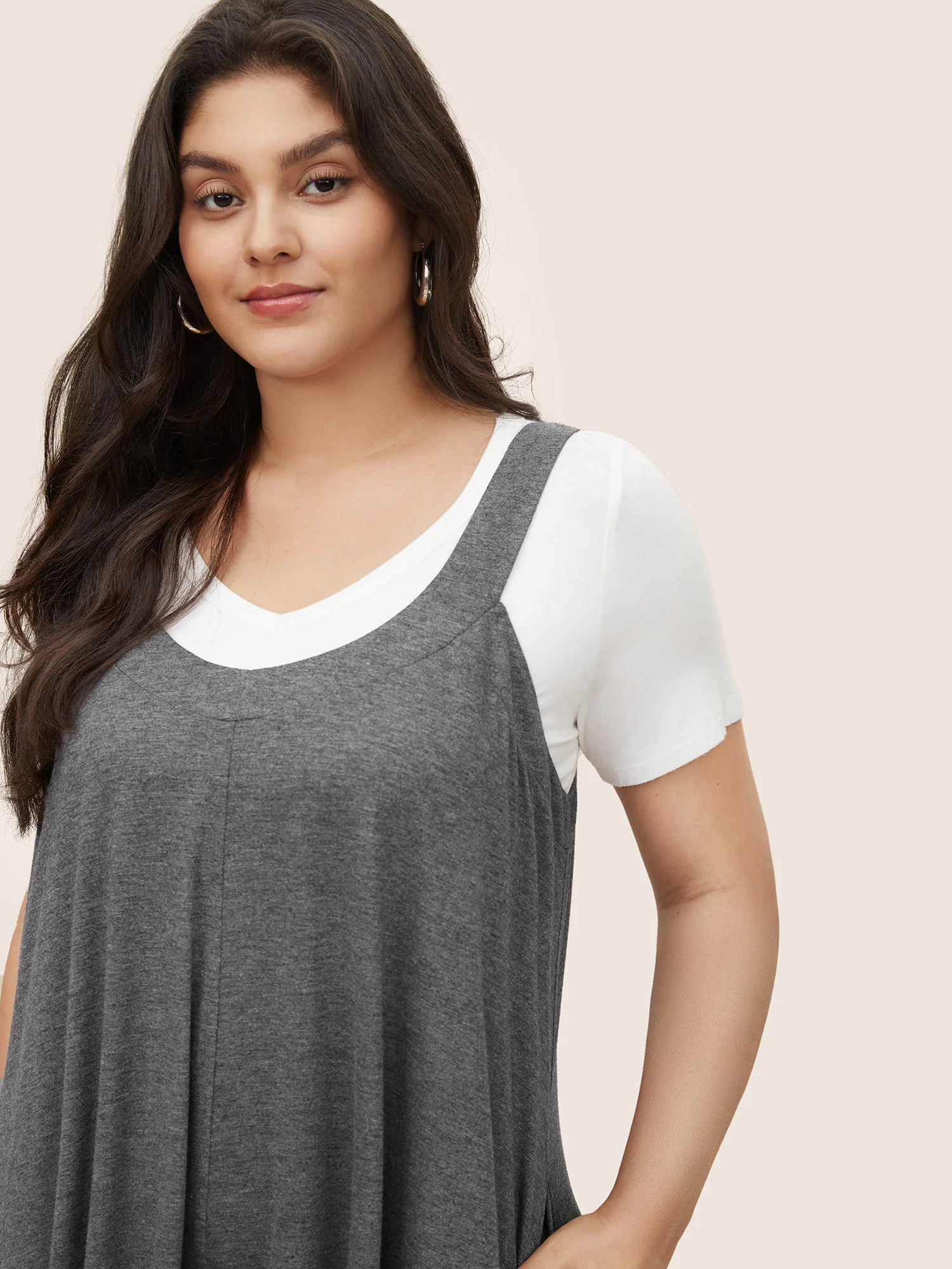 Supersoft Essentials Solid Pocket Adjustable Straps Jumpsuit - Image 11