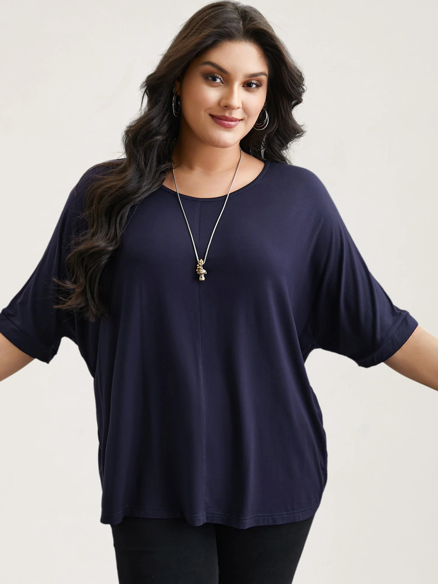 Supersoft Round Neck Plain T-Shirt - Image 16