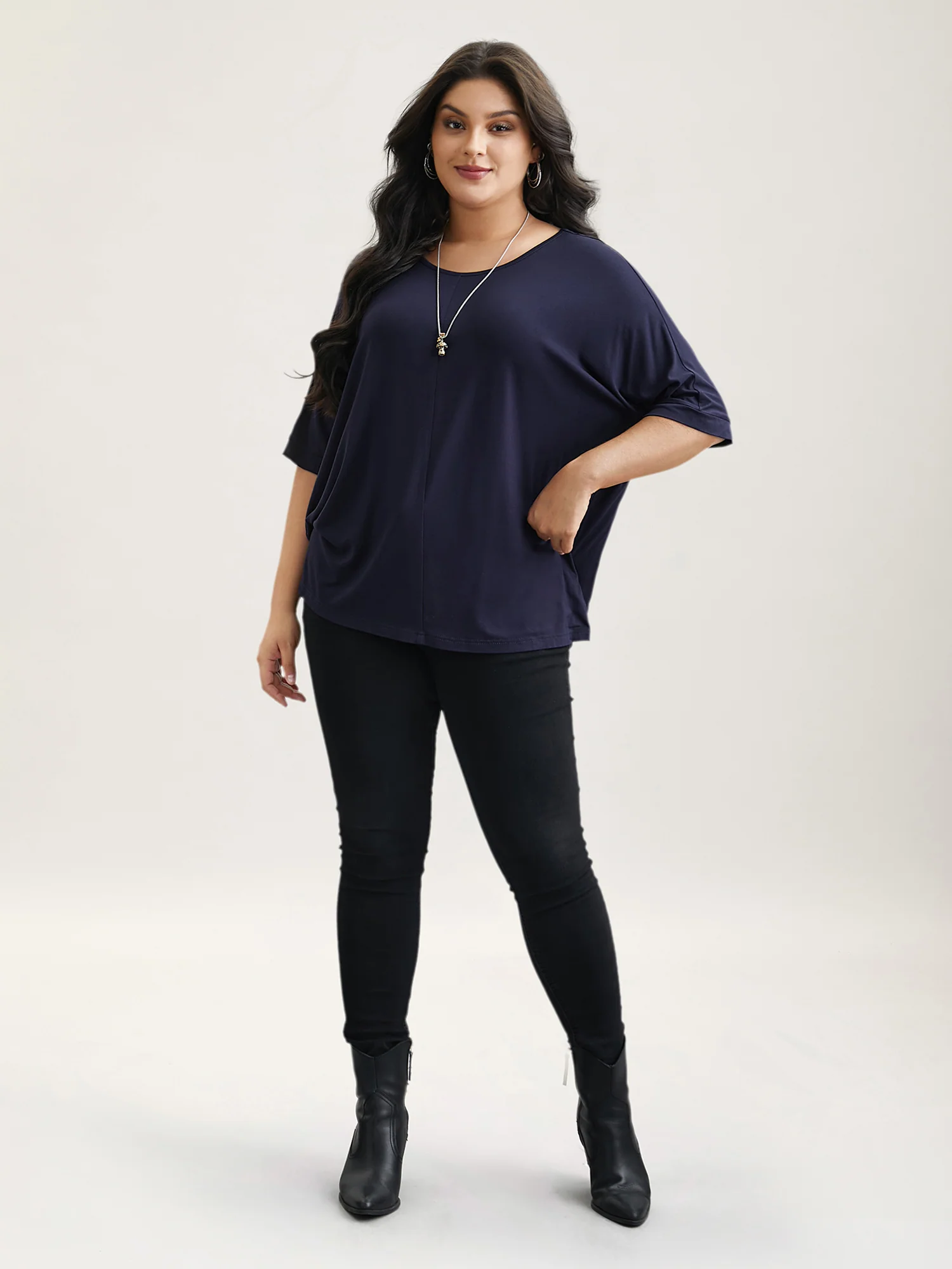 Supersoft Round Neck Plain T-Shirt - Image 18