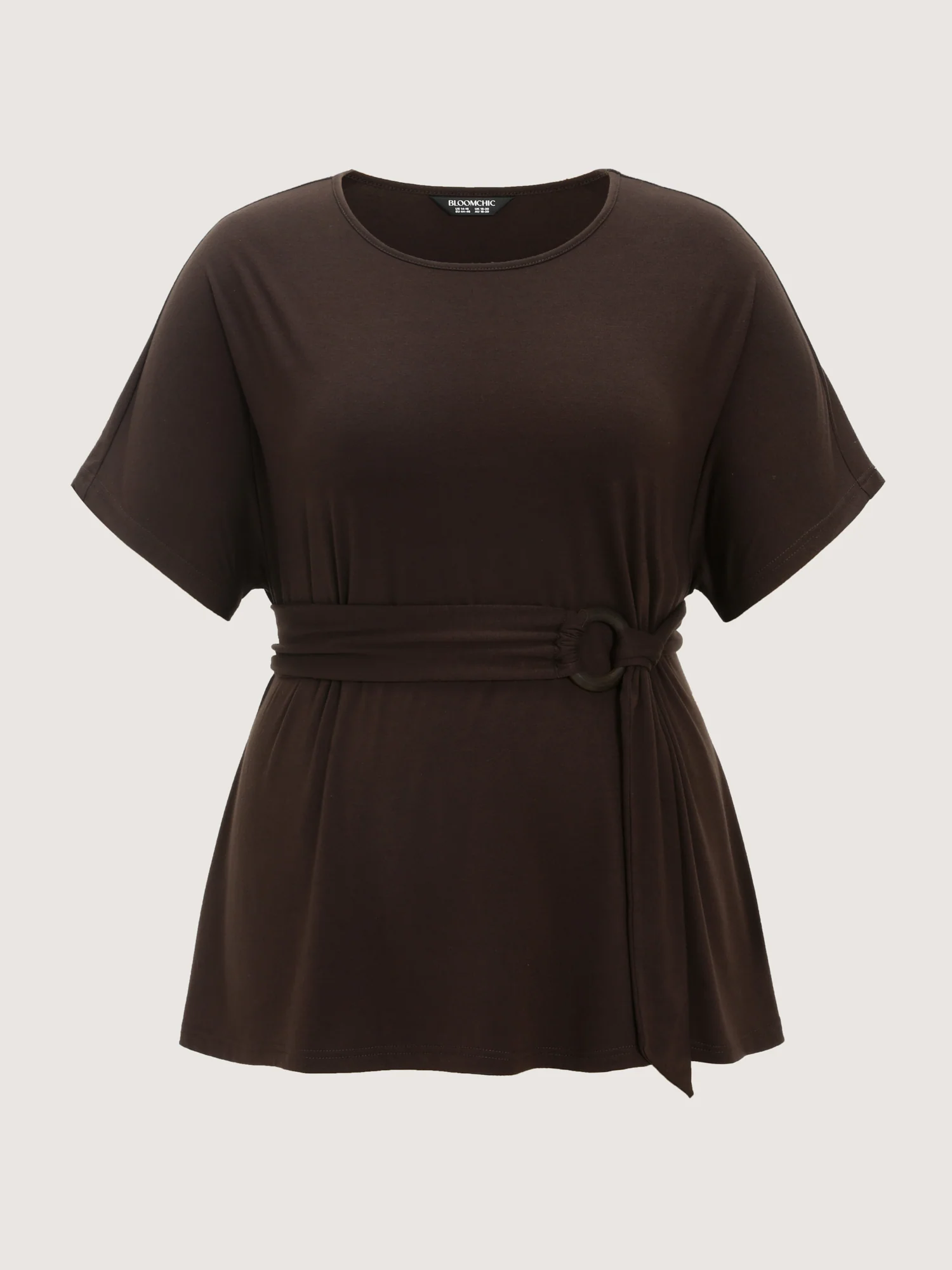 Supersoft Stretchy Waist-Defining Tied Knit Top - Image 7