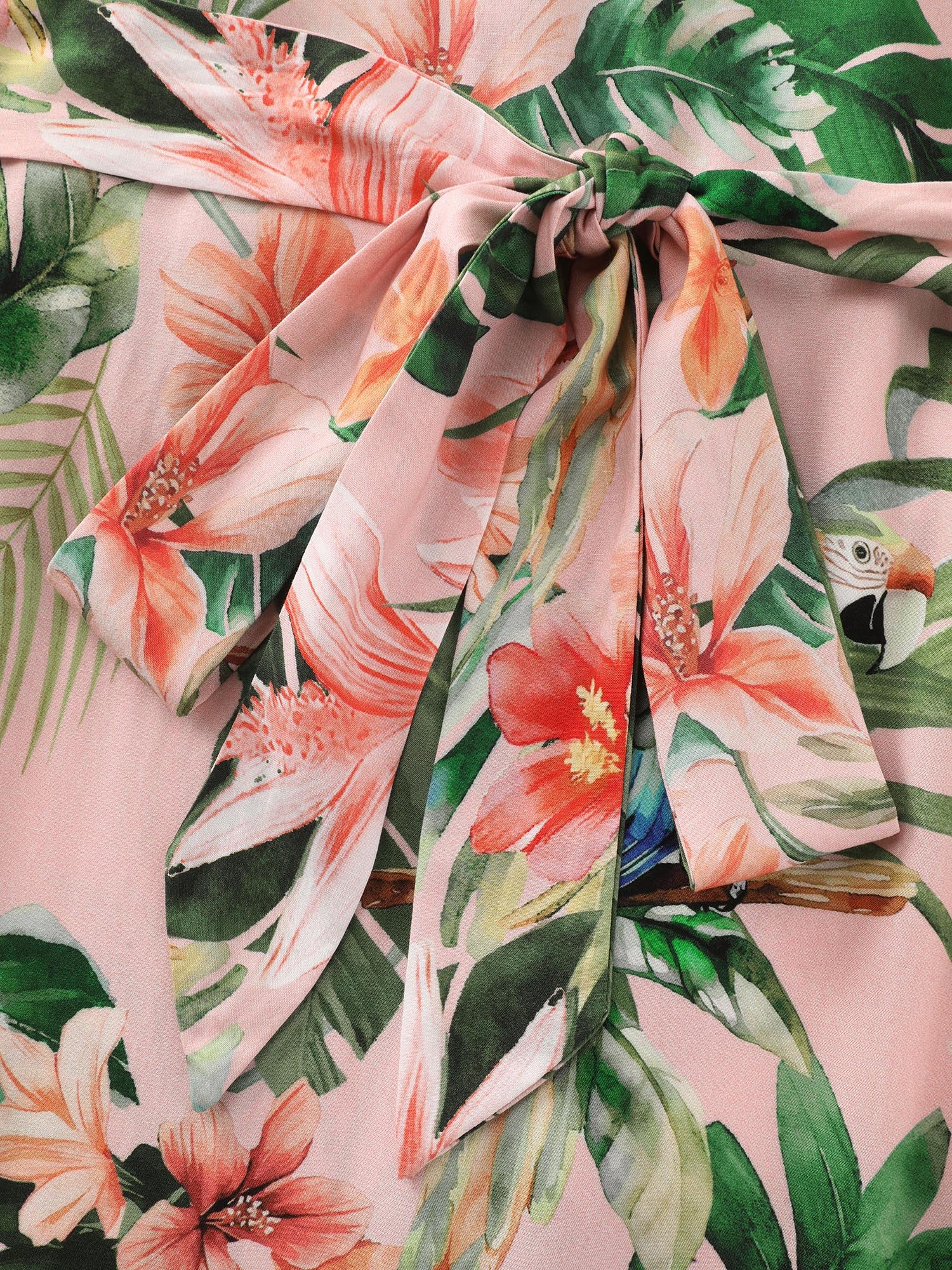 Tropical Escape Waist Tie Kimono - Image 6
