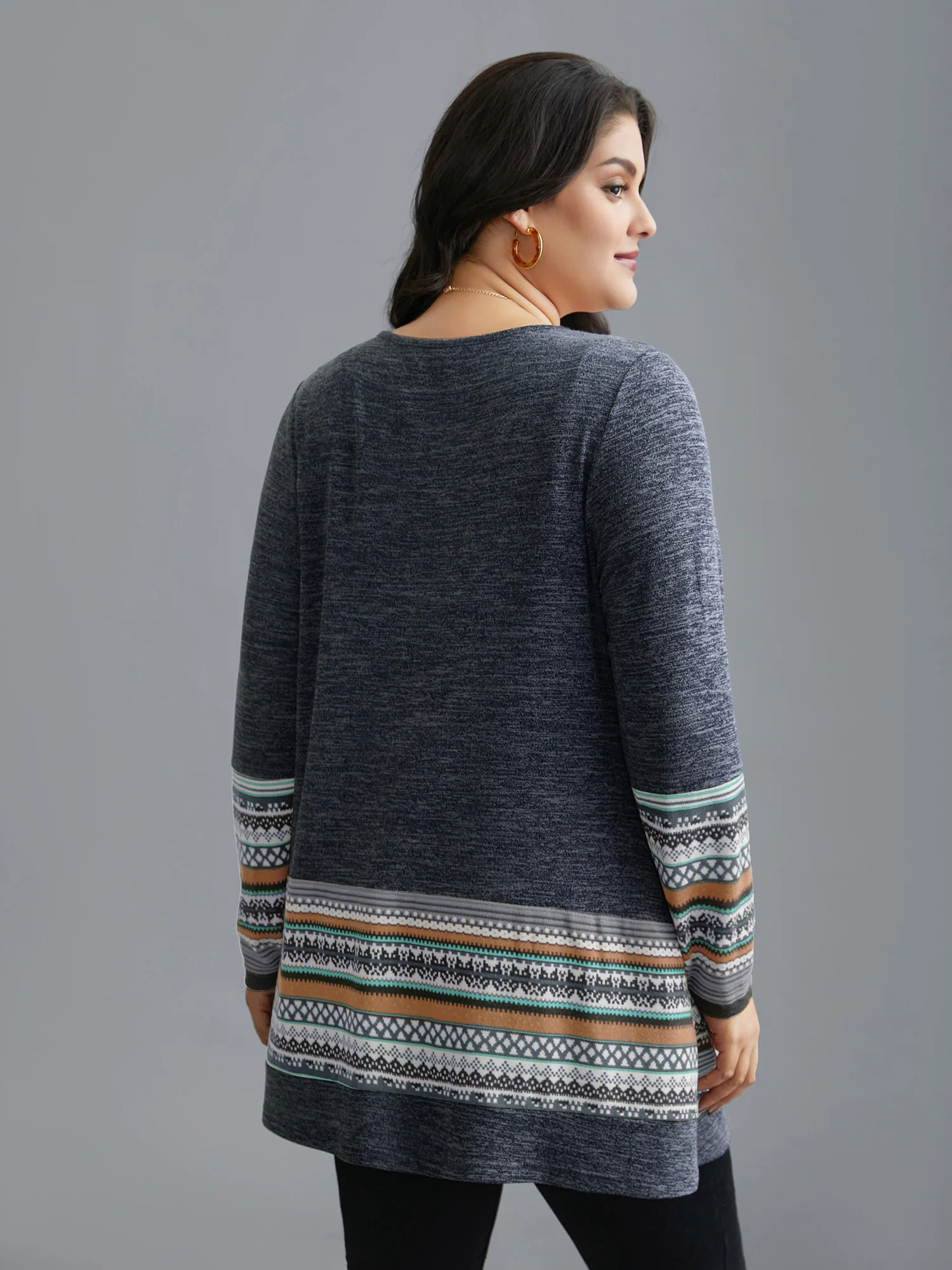 Tunic Boho Print Pocket T-shirt - Image 10