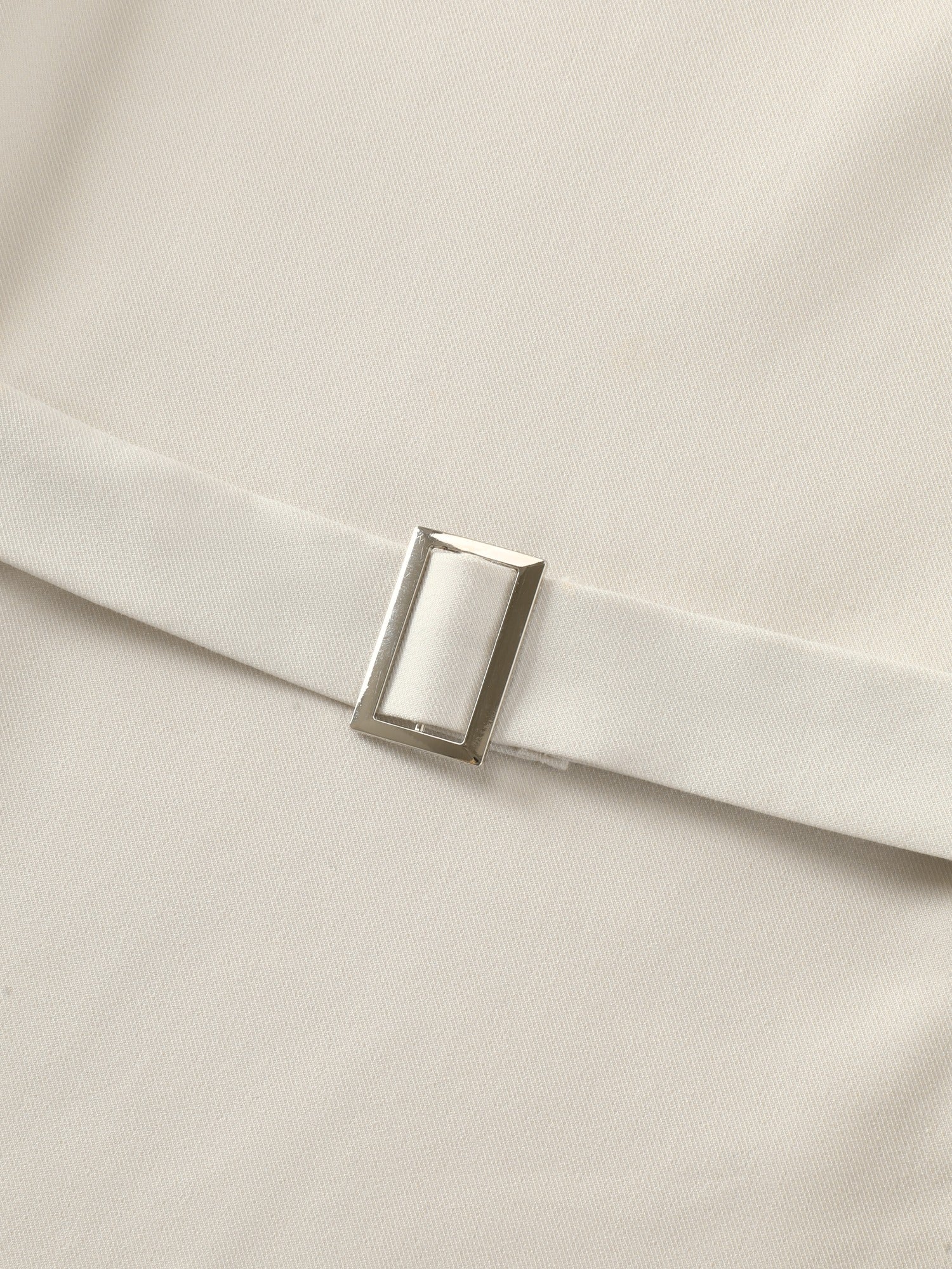 V Neck Plain Back Adjustable Belt Vest - Image 5